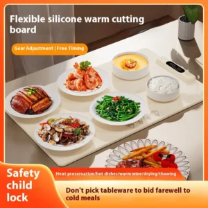 Multi Functional Folding Flexible Silicone Warming Board For Household Dining Table Hot Dish Insulation And Storage Hot Dish Mat