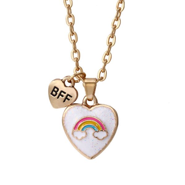 Letter BFF Good Friend Love Necklace - Image 3