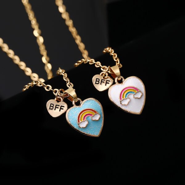 Letter BFF Good Friend Love Necklace - Image 2