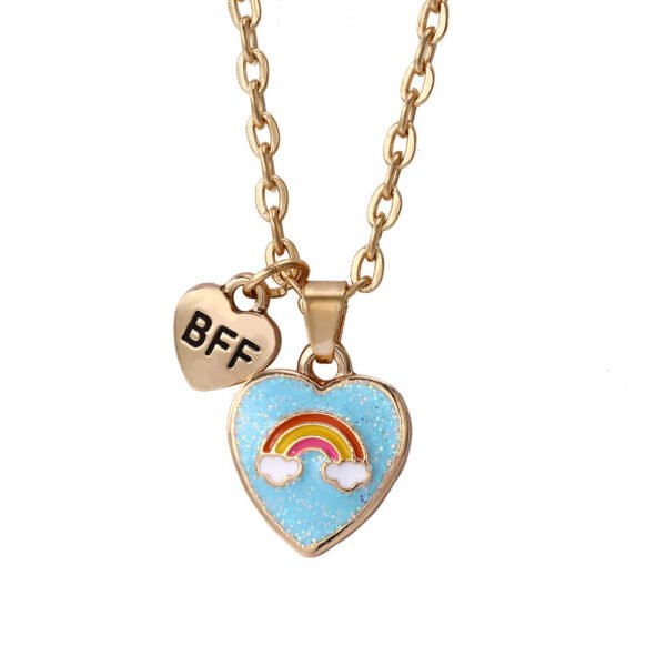 Letter BFF Good Friend Love Necklace - Image 7