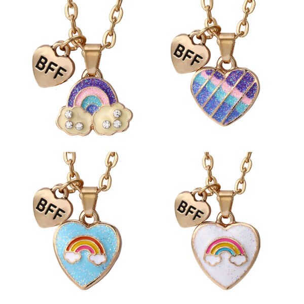 Letter BFF Good Friend Love Necklace - Image 6